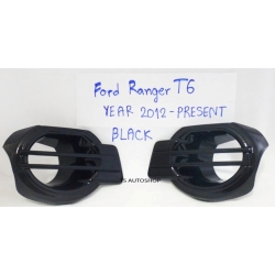 ครอบไฟตัดหมอก ครอบสปอร์ตไลท์  ดำเงา Black ใส่รถกระบะ รุ่น 2 ประตู แคป,4 ประตู ใหม่ ฟอร์ด เรนเจอร์ All New Ford Ranger 2012 v.2